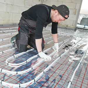 Underfloor heating installer