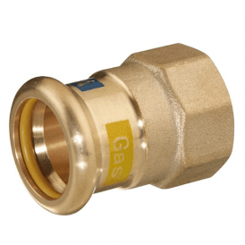 Aquagas Female Adaptor 15mm- 54mm M Profile copper press suitable for water and gas.