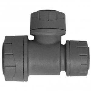 PolyPlumb Branch & One End Reduced Tee Grey