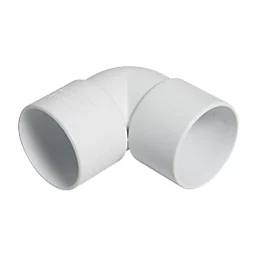 Floplas 90 Degree Knuckle Bend Solvent Waste Fitting available in 32mm, 40mm & 50mm sizes.